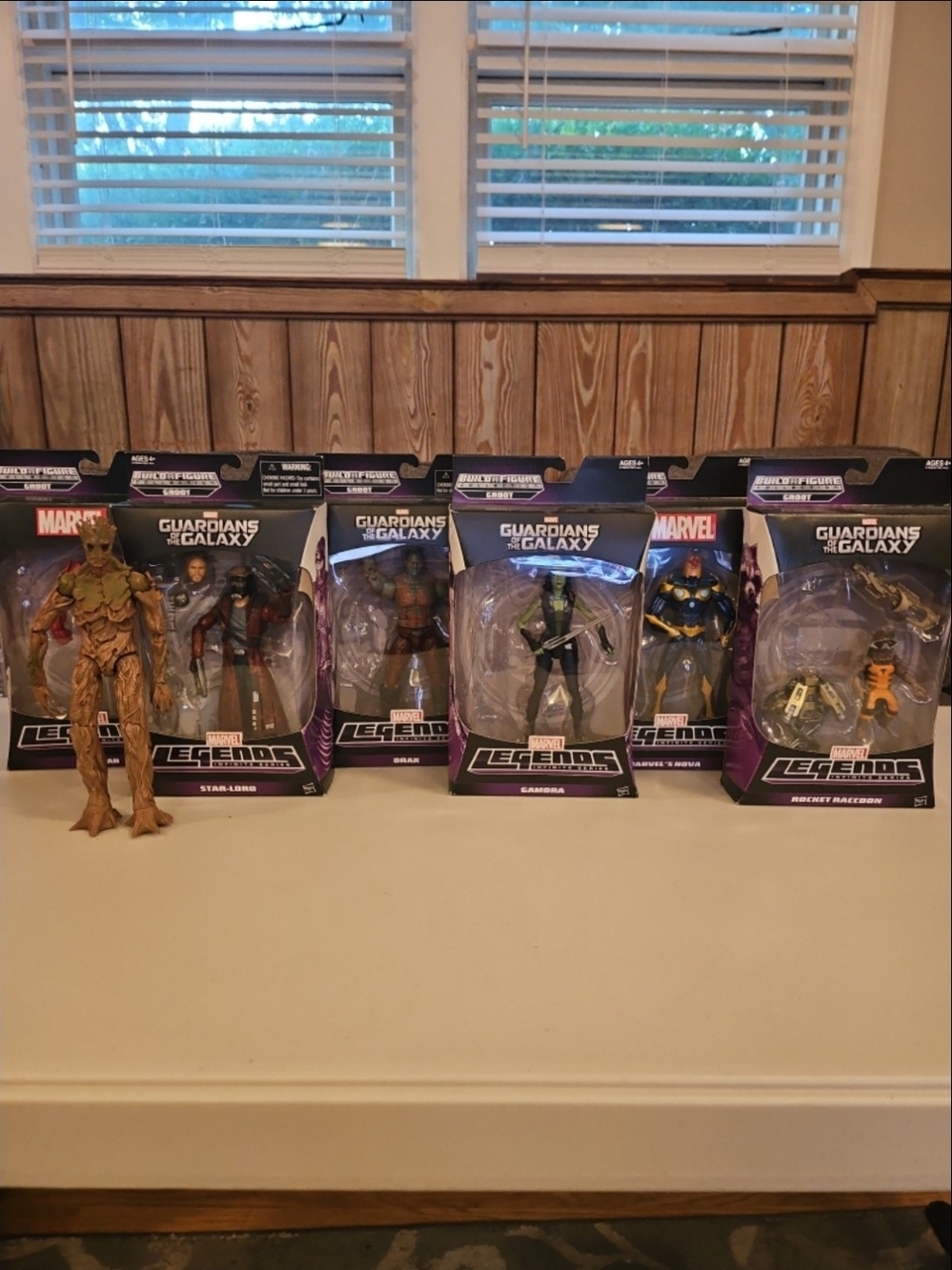 Marvel Legends Infinite Series Build a Figure Adult Groot Complete Set